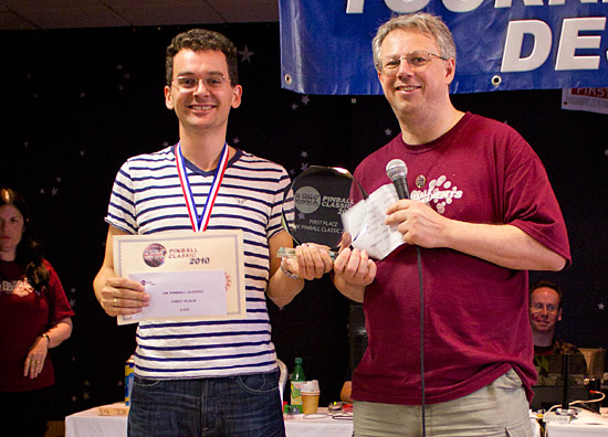 UK Pinball Classic 2010 winner, Brenn Oosterbaan