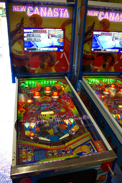 The New Canasta playfield and backbox 