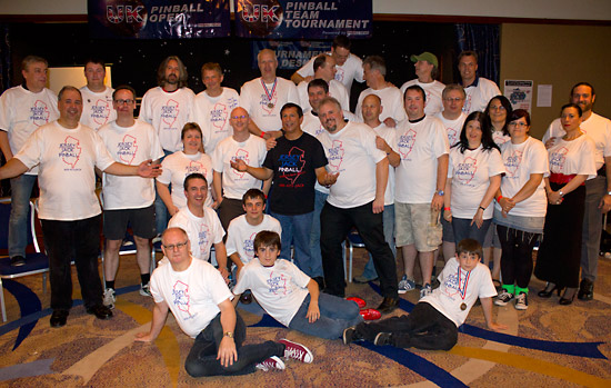 Jack with the team of organisers, helpers and advisors