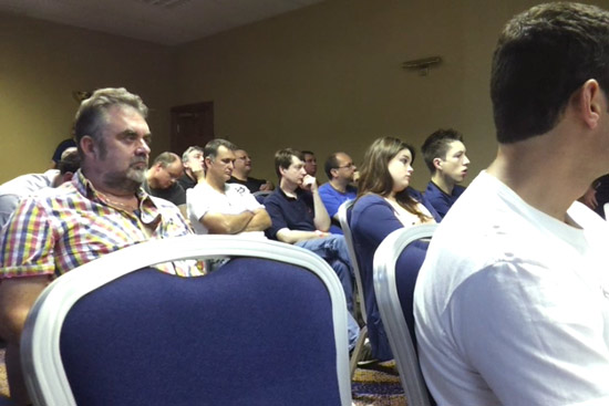 Part of the seminar's audience 