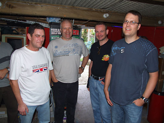 The four finalists - Adrian Cooper, Eddie Mole, Phil Dixon and Nick Marshall
