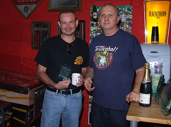 Third placed Phil Dixon