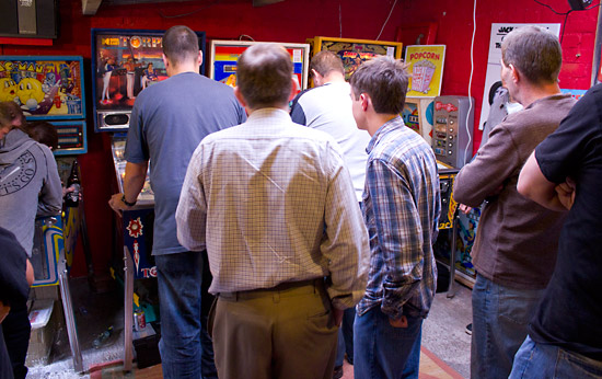 The semi-finals begin on the front three machines