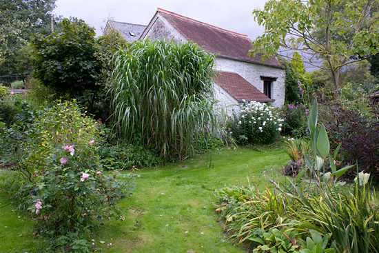 The gardens at the back of the caf&eacute;