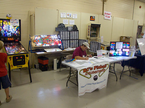 BC's Pinball Amusements stand
