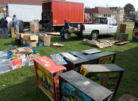 Some of the items for sale in the flea market