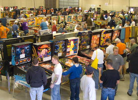 Some of the machines at the show on Saturday