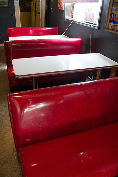Classic diner seats