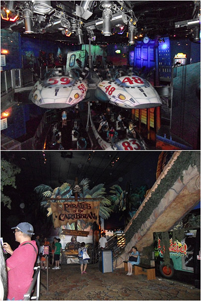 The Invasion! and Pirates of the Caribbean rides