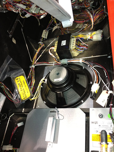 The large subwoofer in the AC/DC Premium model