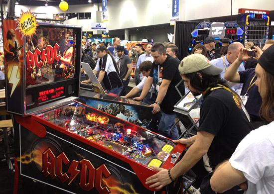 One the show was underway, the games were busy all day long
