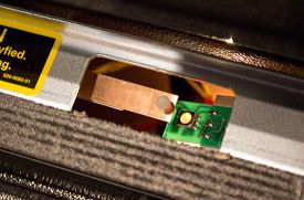 The fire button leaf switch and LED PCB