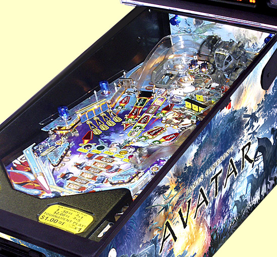Close-up on the playfield