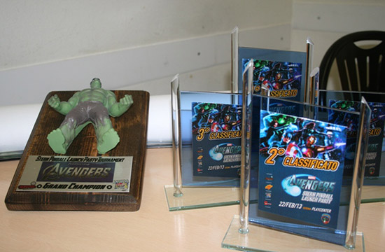 The trophies for the winners