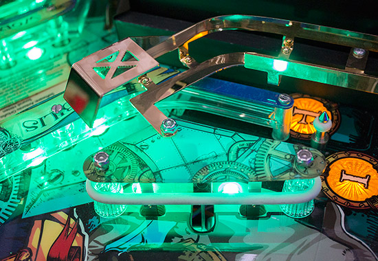 The lower left playfield area