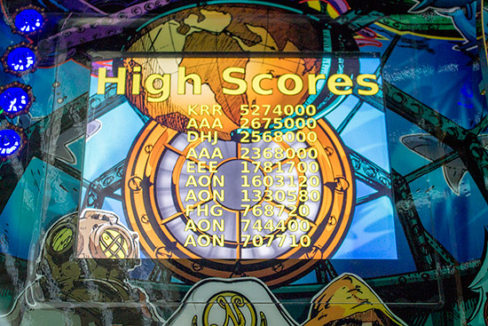 The in-playfield display