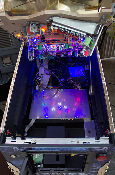 Inside the cabinet