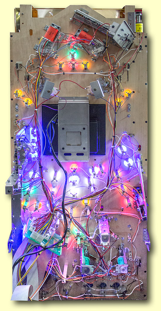 The bottom of the playfield