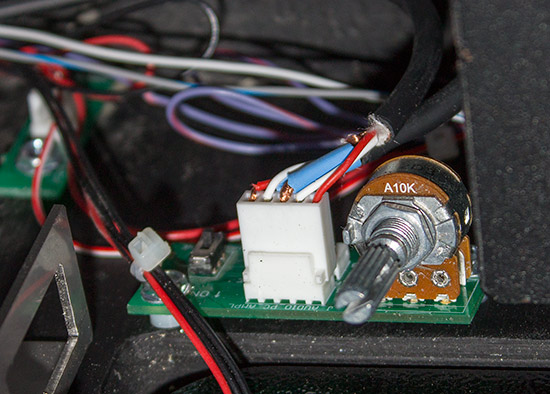 The volume control board