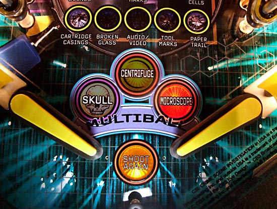 The microscope multiball insert is lit