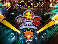 The centrifuge multiball insert is lit