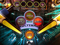 The microscope multiball insert is lit