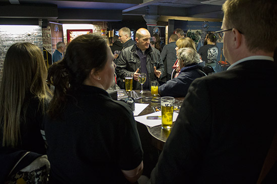 The event got busier as the evening progressed