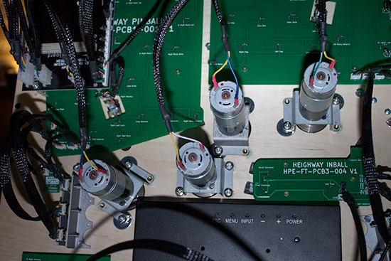 The spinning disc motors and PCBs