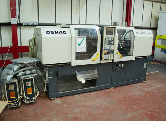 The Ergotech 25-80 injection molding machine