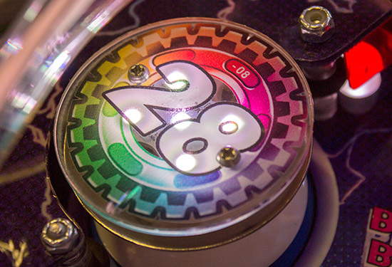 RGB LED pop bumper lighting allows them to be lit in almost any colour 