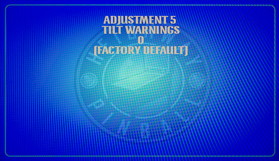 You can also add or remove tilt warnings