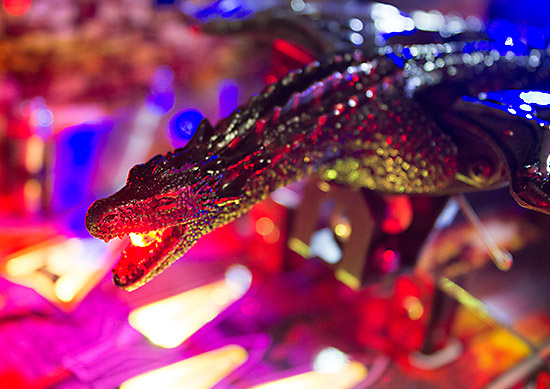 The LED in the dragon's mouth