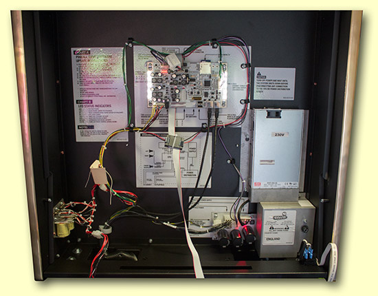 Inside the backbox