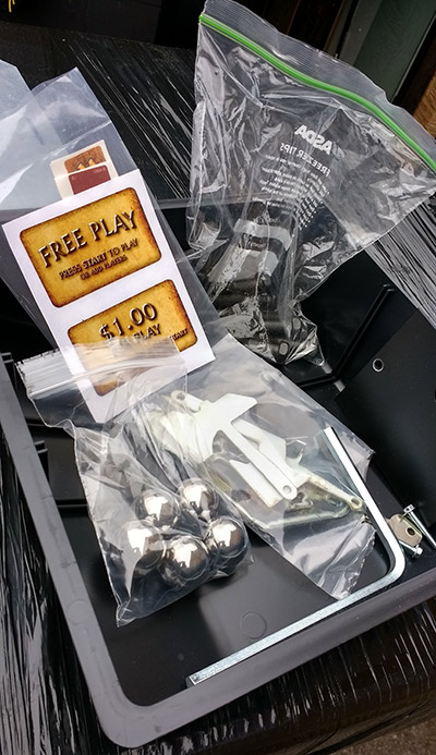 Goodies inside the cash box