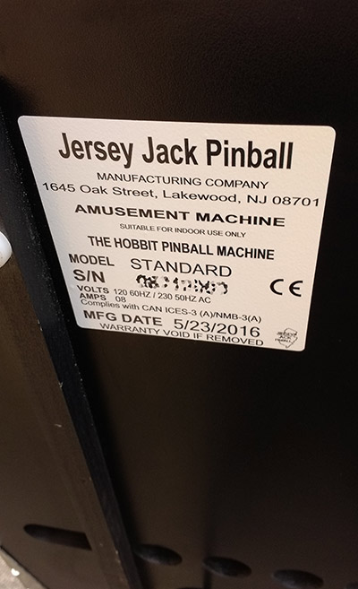 The game information sticker