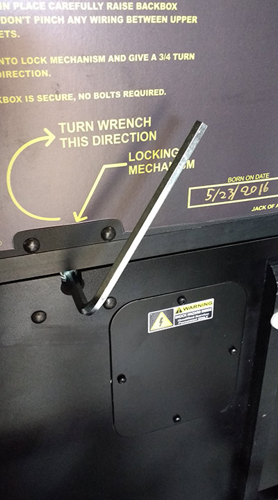 The backbox latch