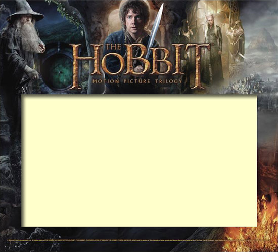 Backglass art for The Hobbit