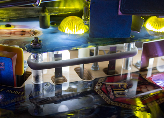 The kicker on the left side of the playfield