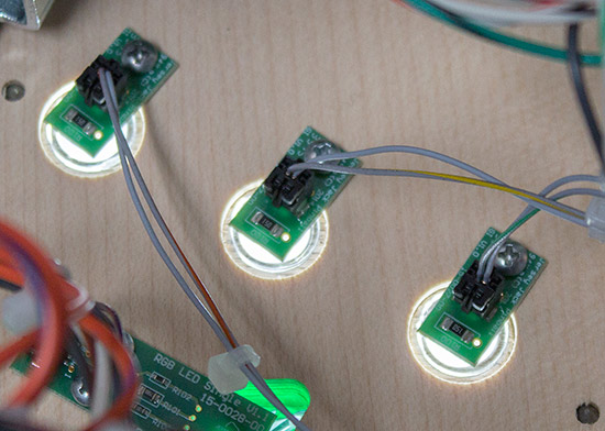 The inlane guide LEDs