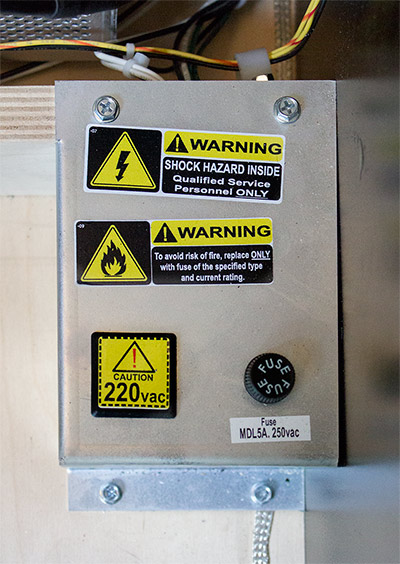 The power switch box