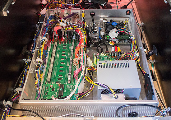 Inside the metal box