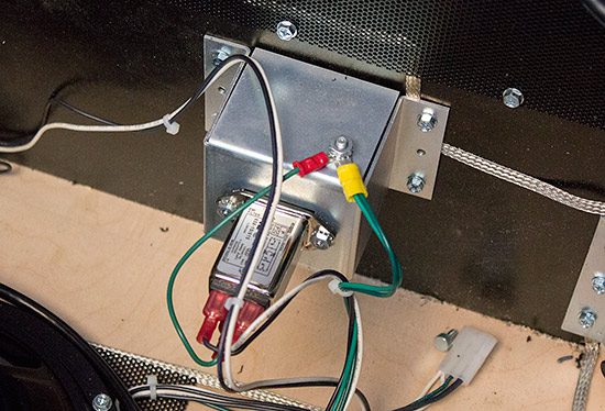 The mains IEC socket