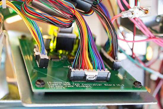 One of the RGB LED controller boards