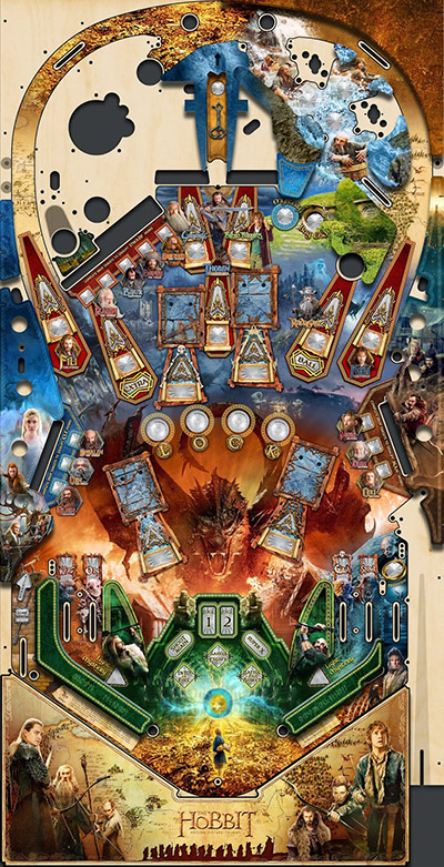 The new playfield and plastics artwork package