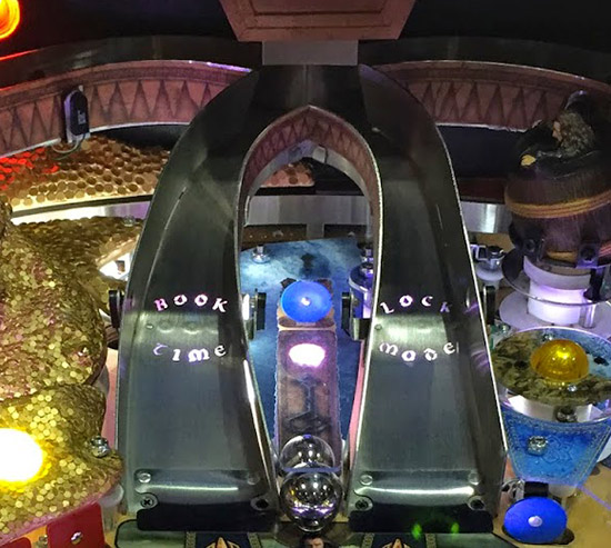 The laser-cut and backlit ramps