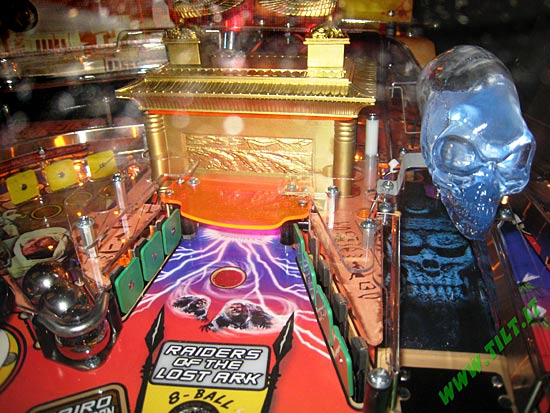 Close-up of the playfield