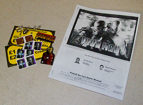 Items included with the machine