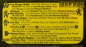 The Iron Man instruction card