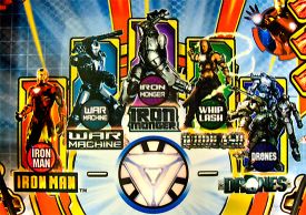 The Iron Man insert is lit