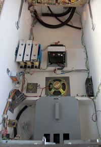 Inside the cabinet